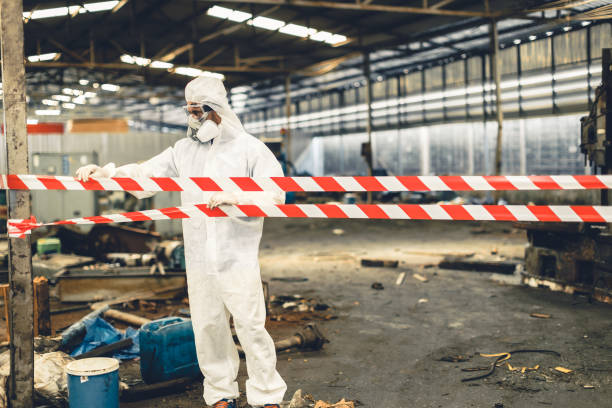 Professional Biohazard technician working in Arlington, TN